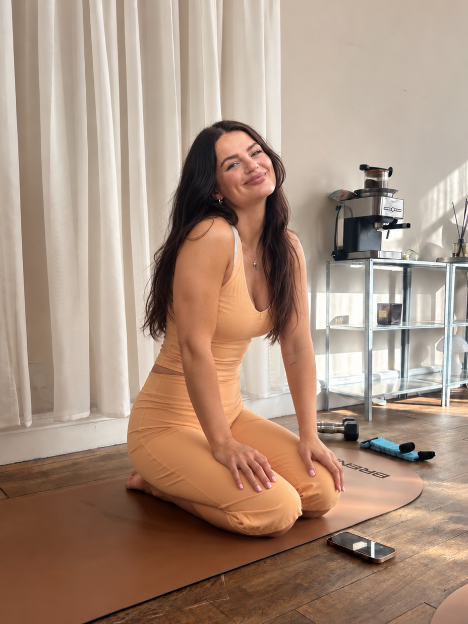 Calm, warm movement session at a BRENNA retreat